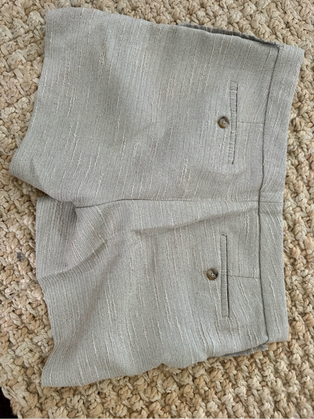 Banana Republic Light Grey/Beige Tailored Bermuda Shorts - Picture 3 of 4